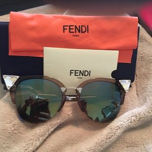 Womens Fendi Sunglasses cat eye gem